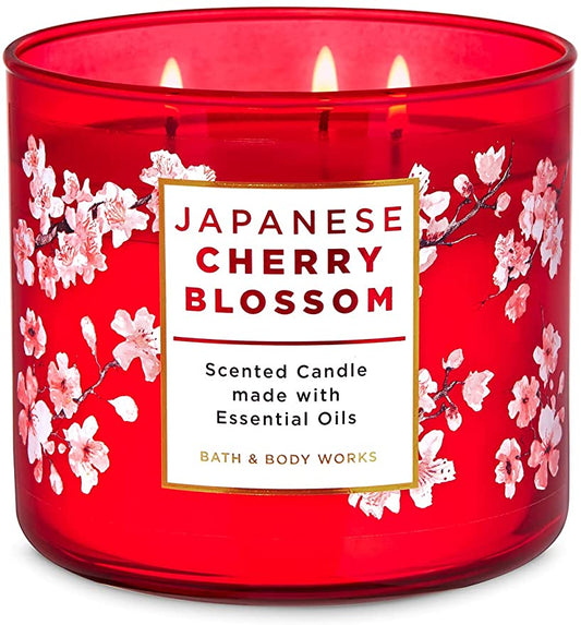 Bath & Body Works 3-Wick Candle - JAPANESE CHERRY BLOSSOM